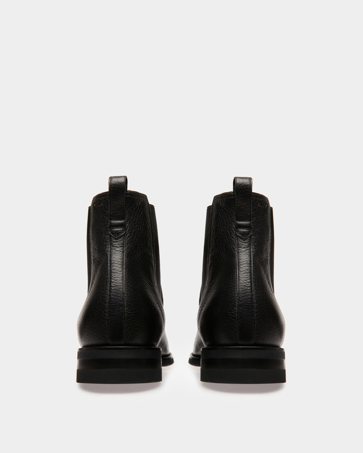 Scavone | Men's Boots | Black Leather | Bally | Still Life 3/4 Back