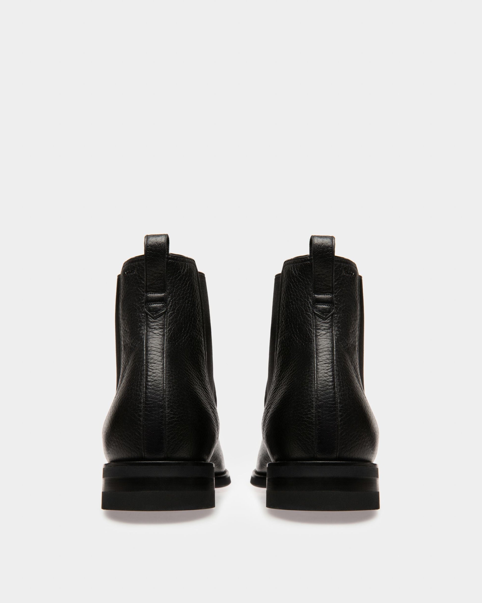 Scavone | Men's Boots | Black Leather | Bally | Still Life 3/4 Back