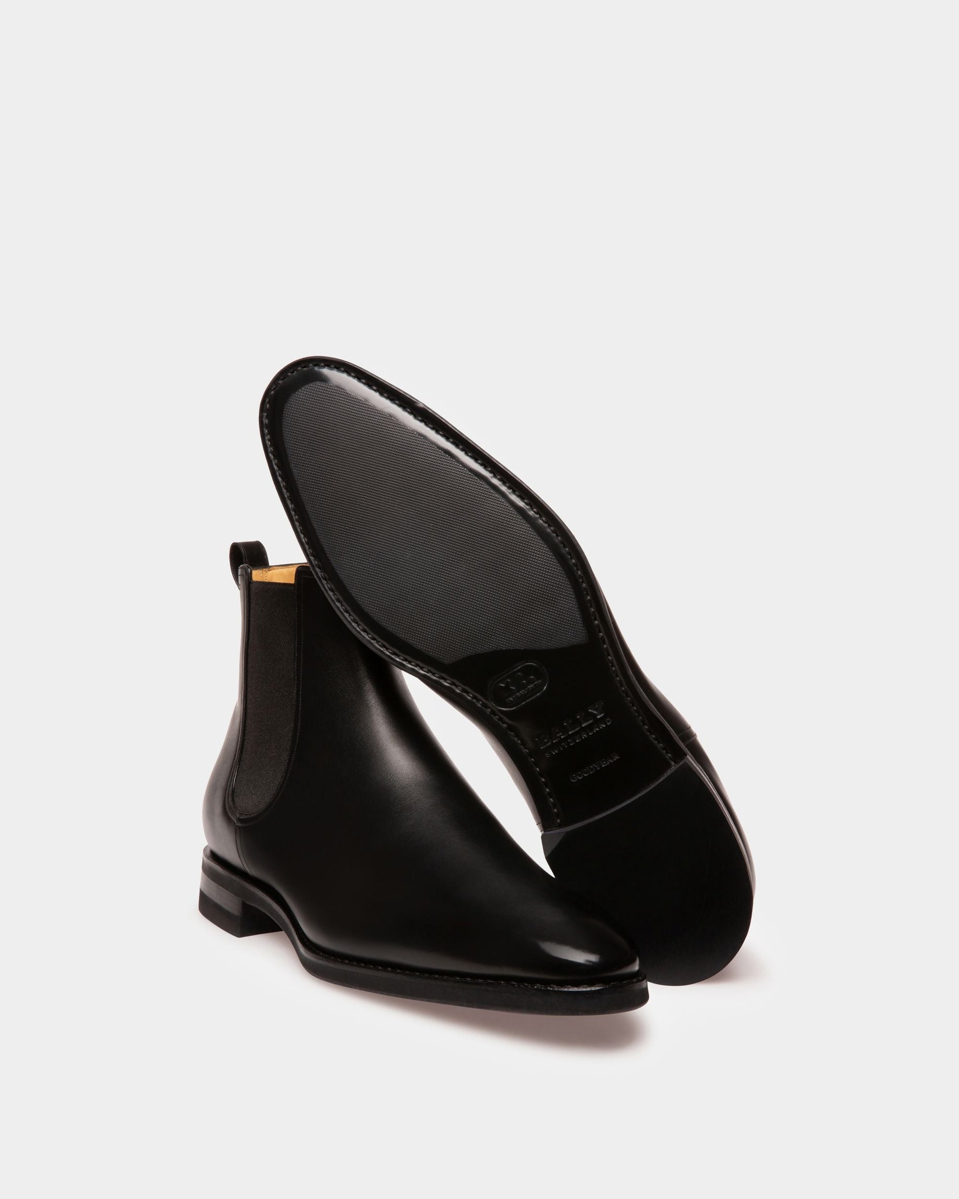 Scavone | Men's Boots | Black Leather | Bally | Still Life Below
