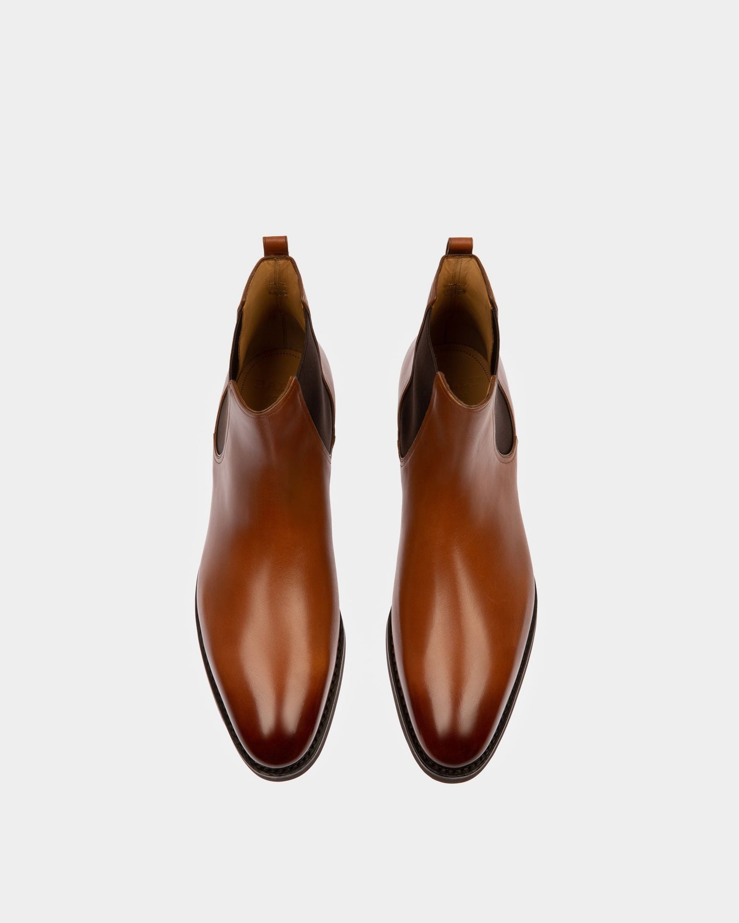 Scribe Novo Booties In Brown Leather