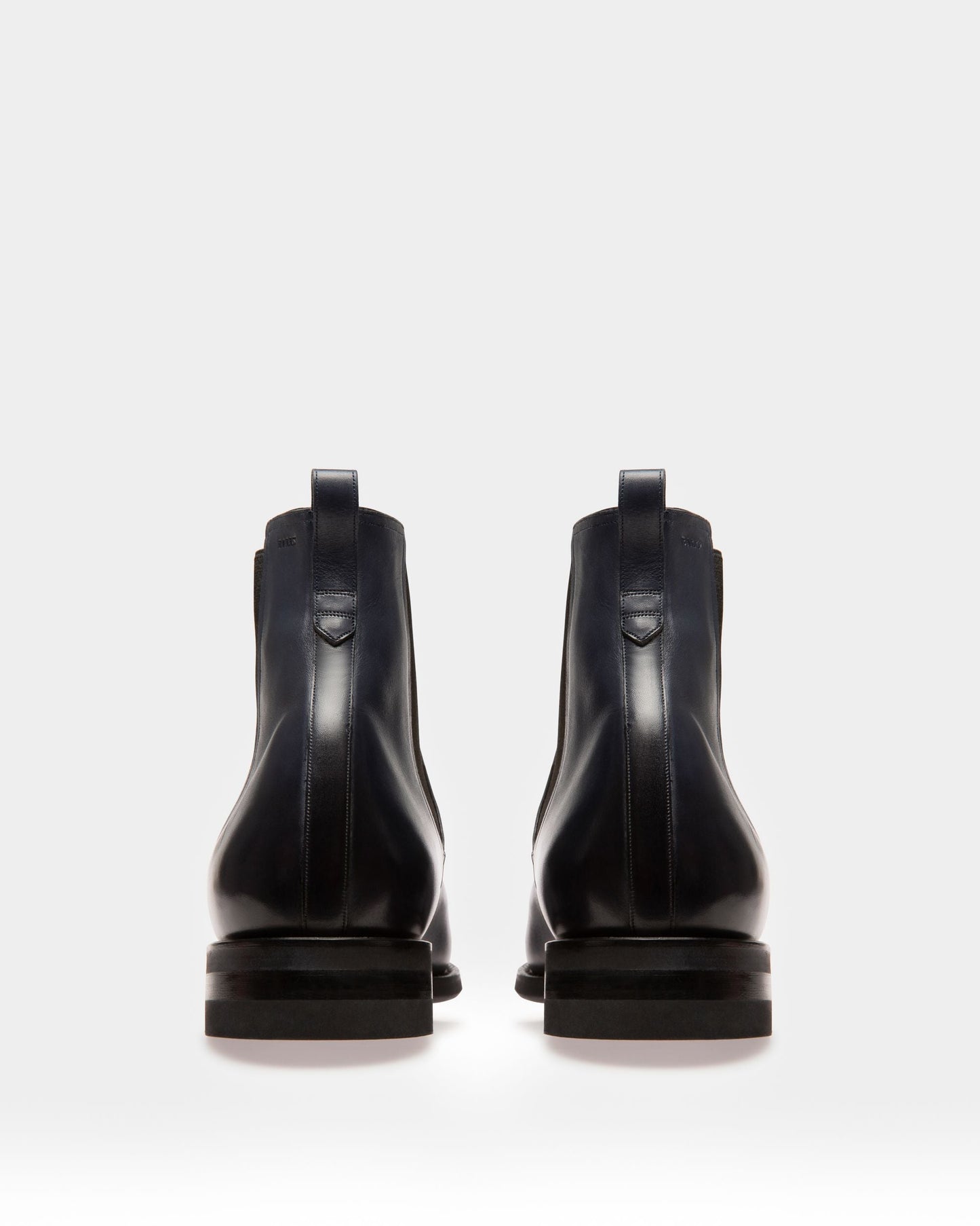Scavone Leather Boots In Navy