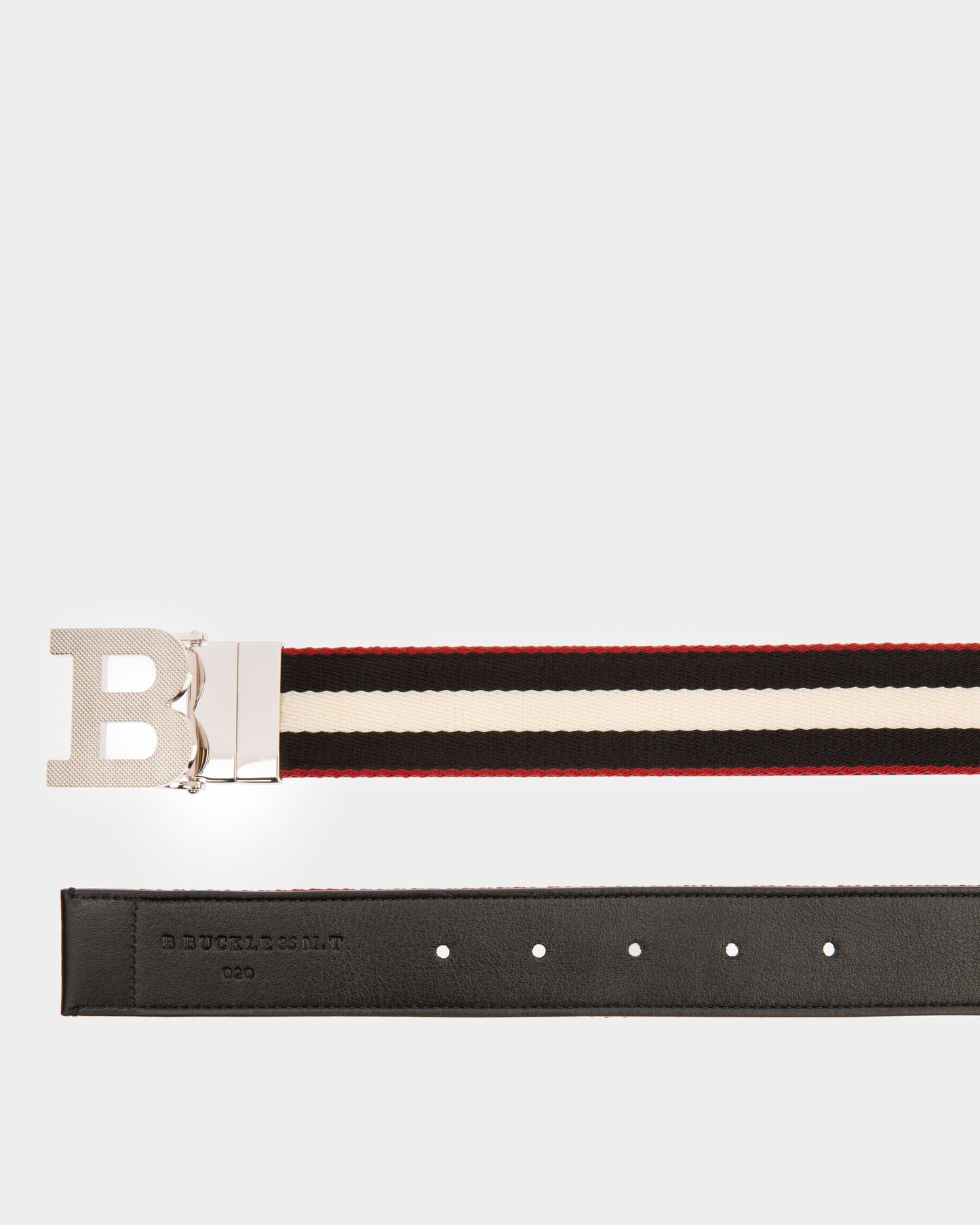 B Buckle Fabric 35mm Belt In Black