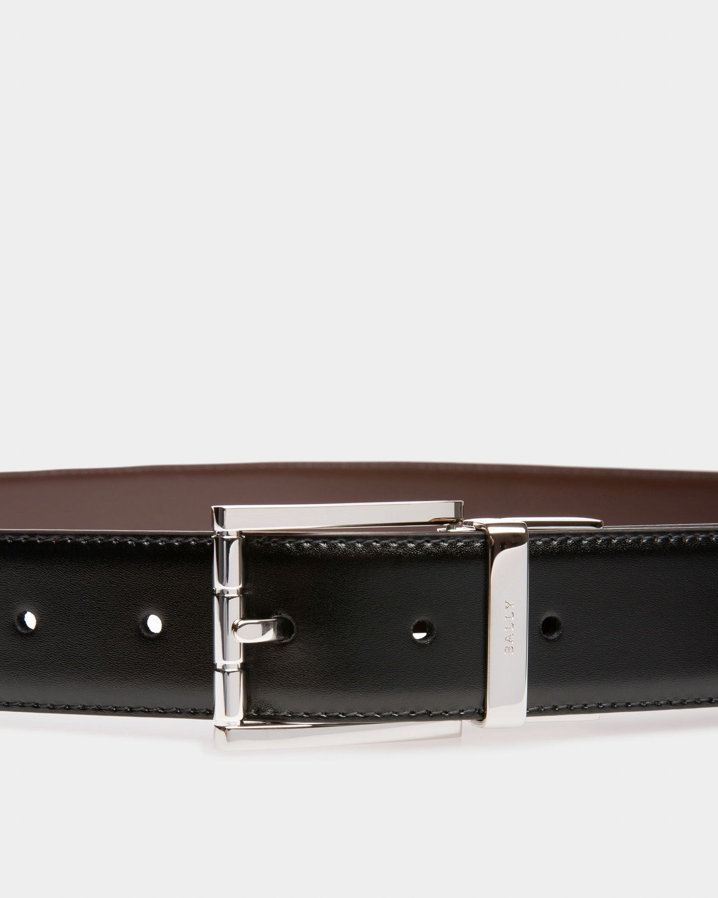 Astor Leather 35mm Belt In Black & Brown