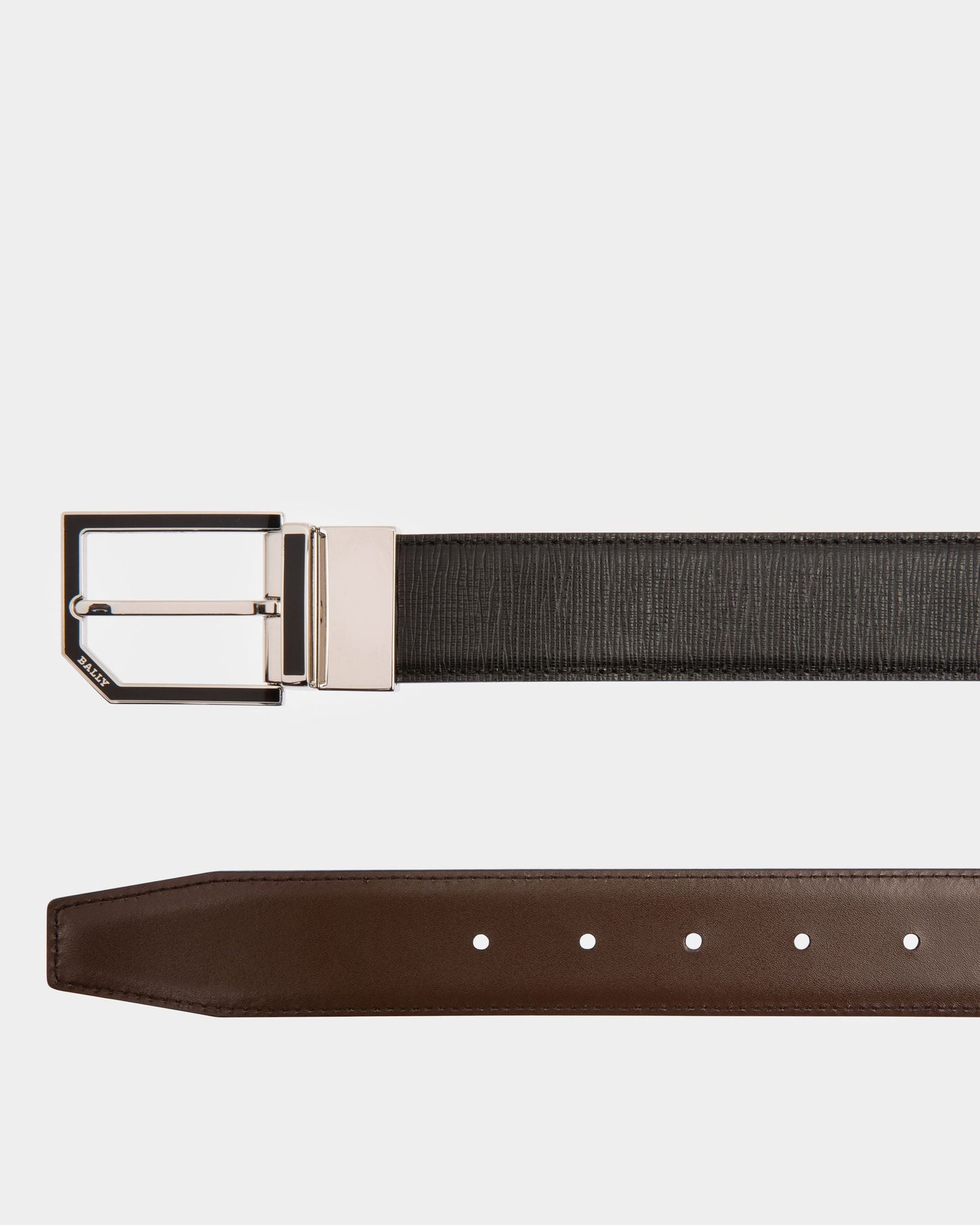 Charlton Leather Adjustable & Reversible 35mm Belt In Black & Brown