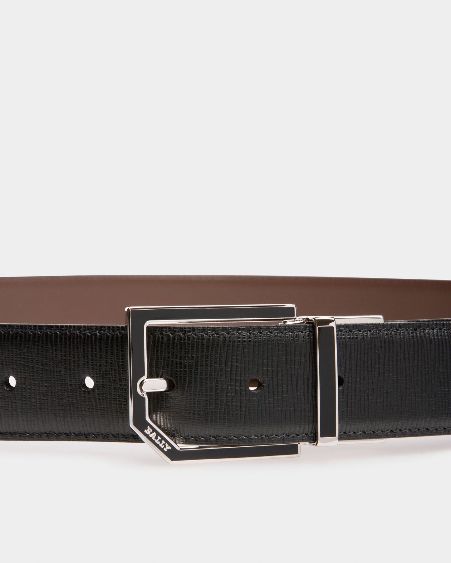 Charlton Leather Adjustable & Reversible 35mm Belt In Black & Brown