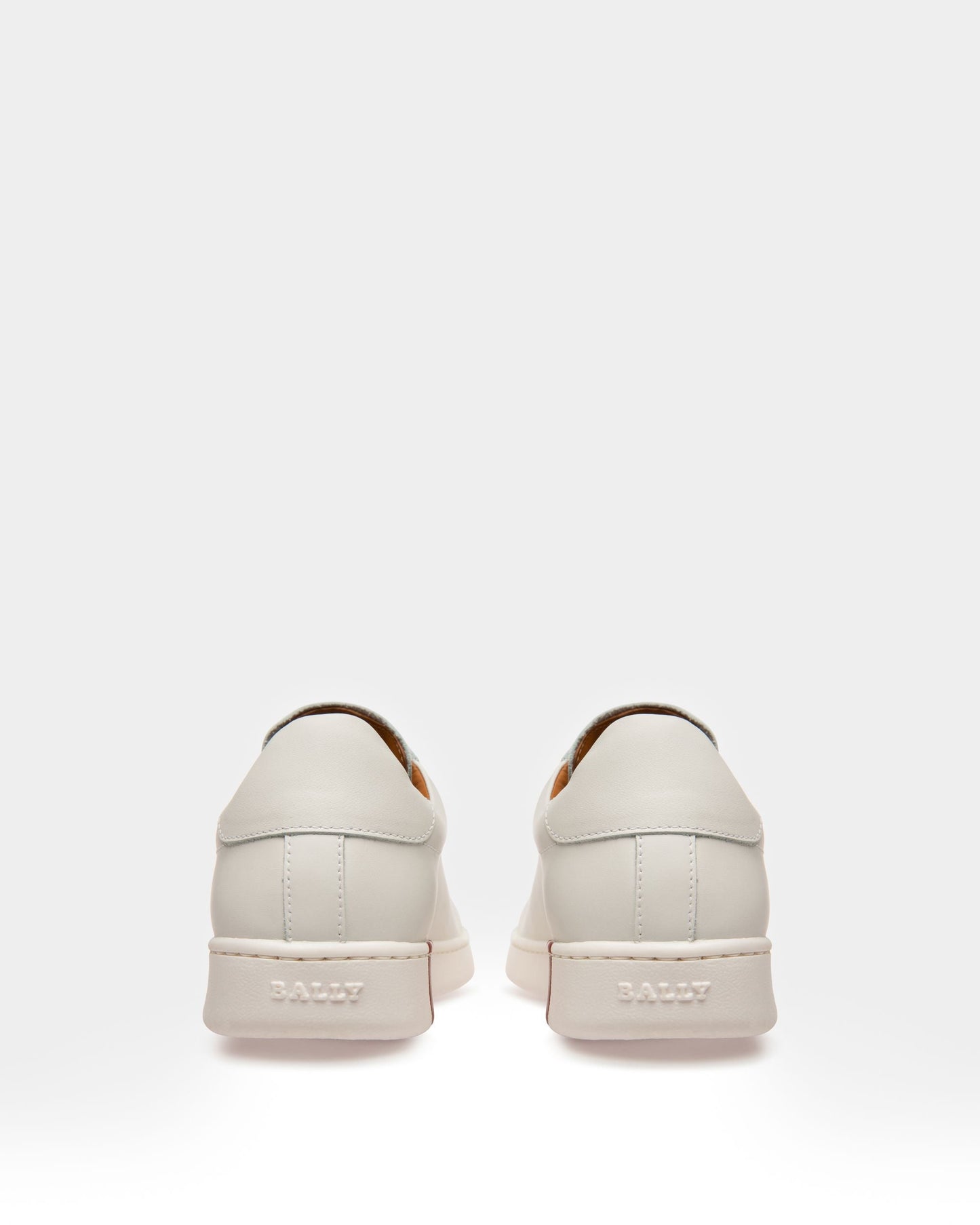 Wivian Women's Leather Perforated Trainer In White