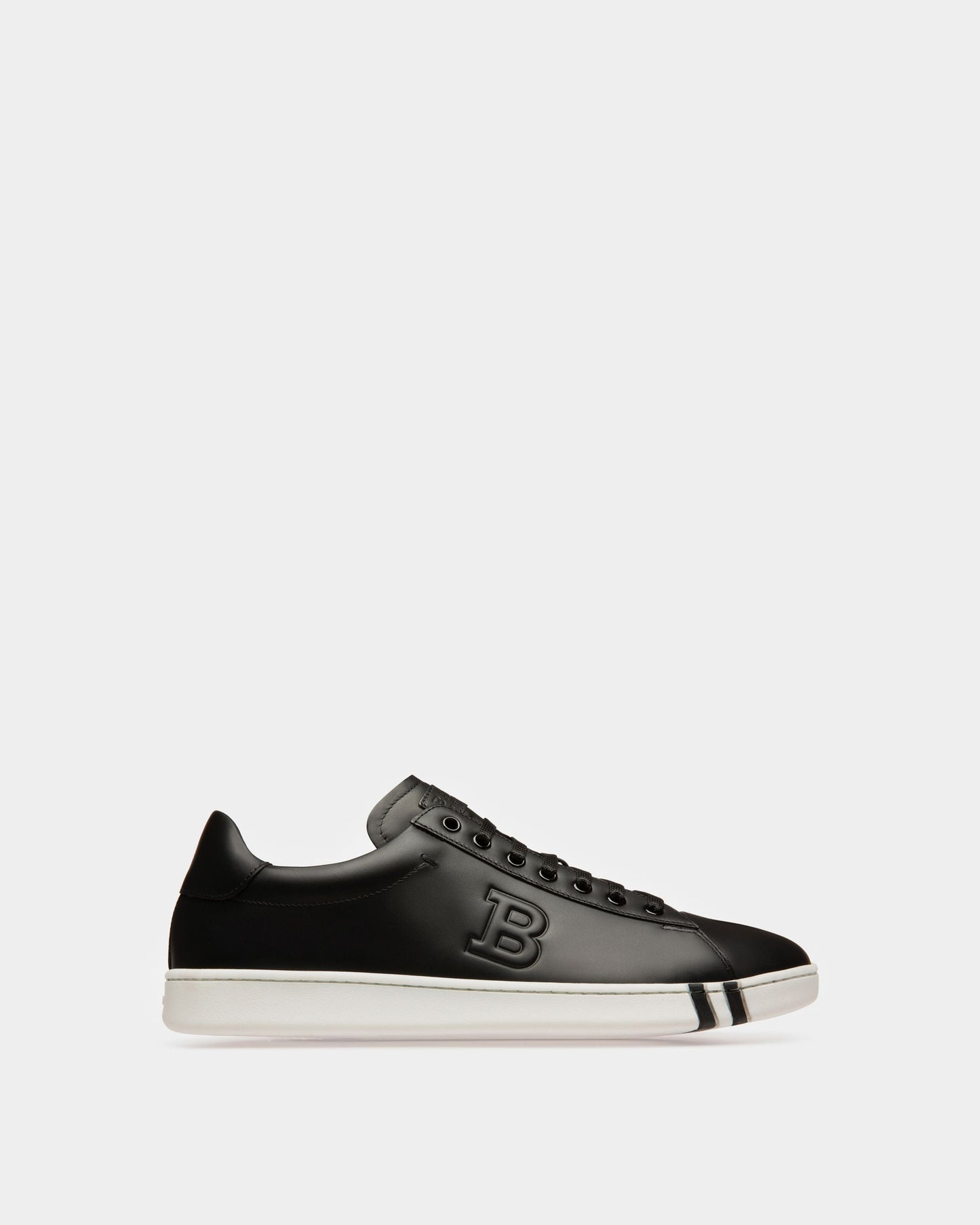 Asher Leather Sneakers In Black