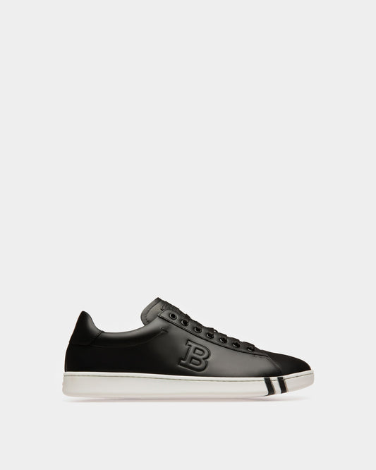 Asher Leather Sneakers In Black