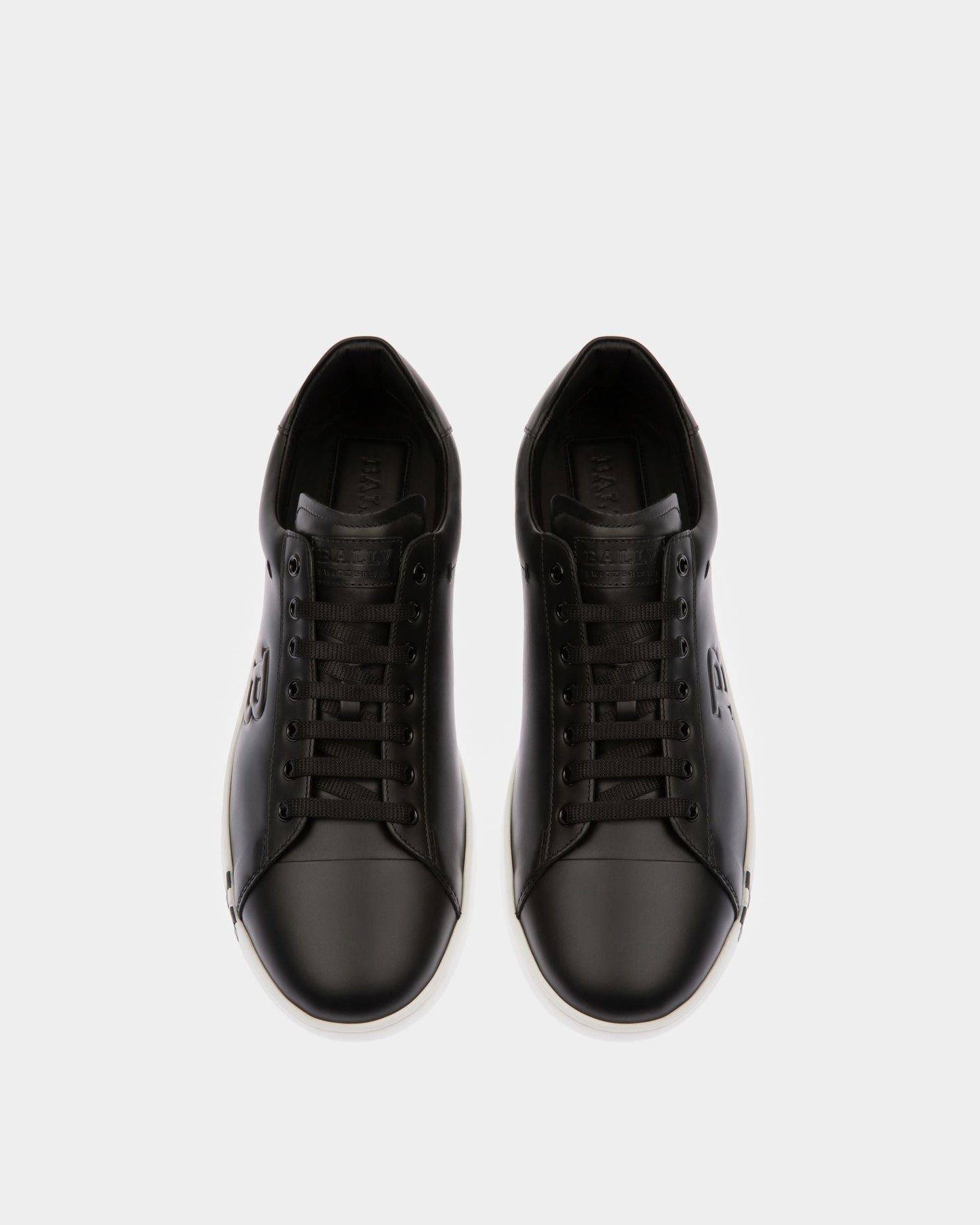 Asher Leather Sneakers In Black