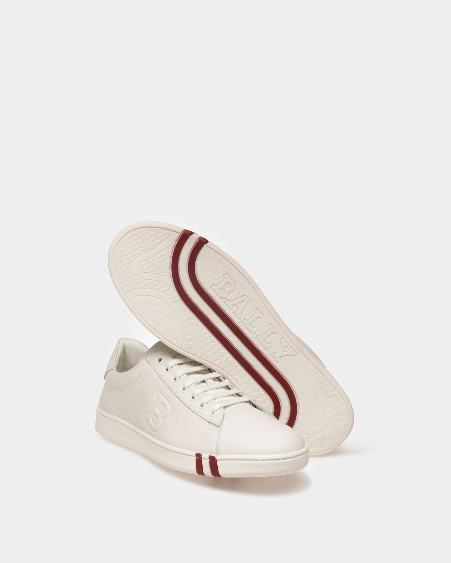 Asher Leather Sneakers In White