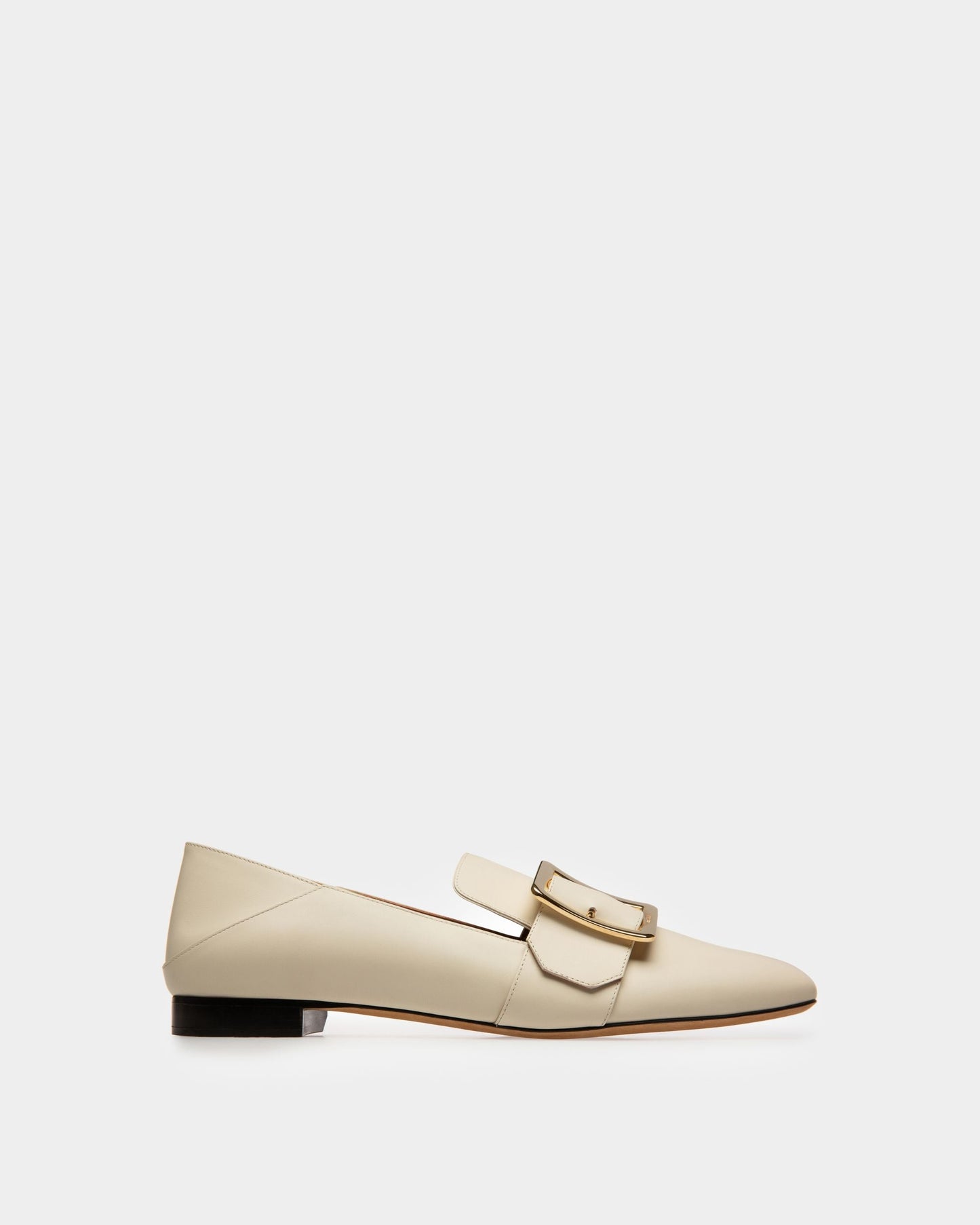 Janelle Women's Calf Leather Slipper In Bone