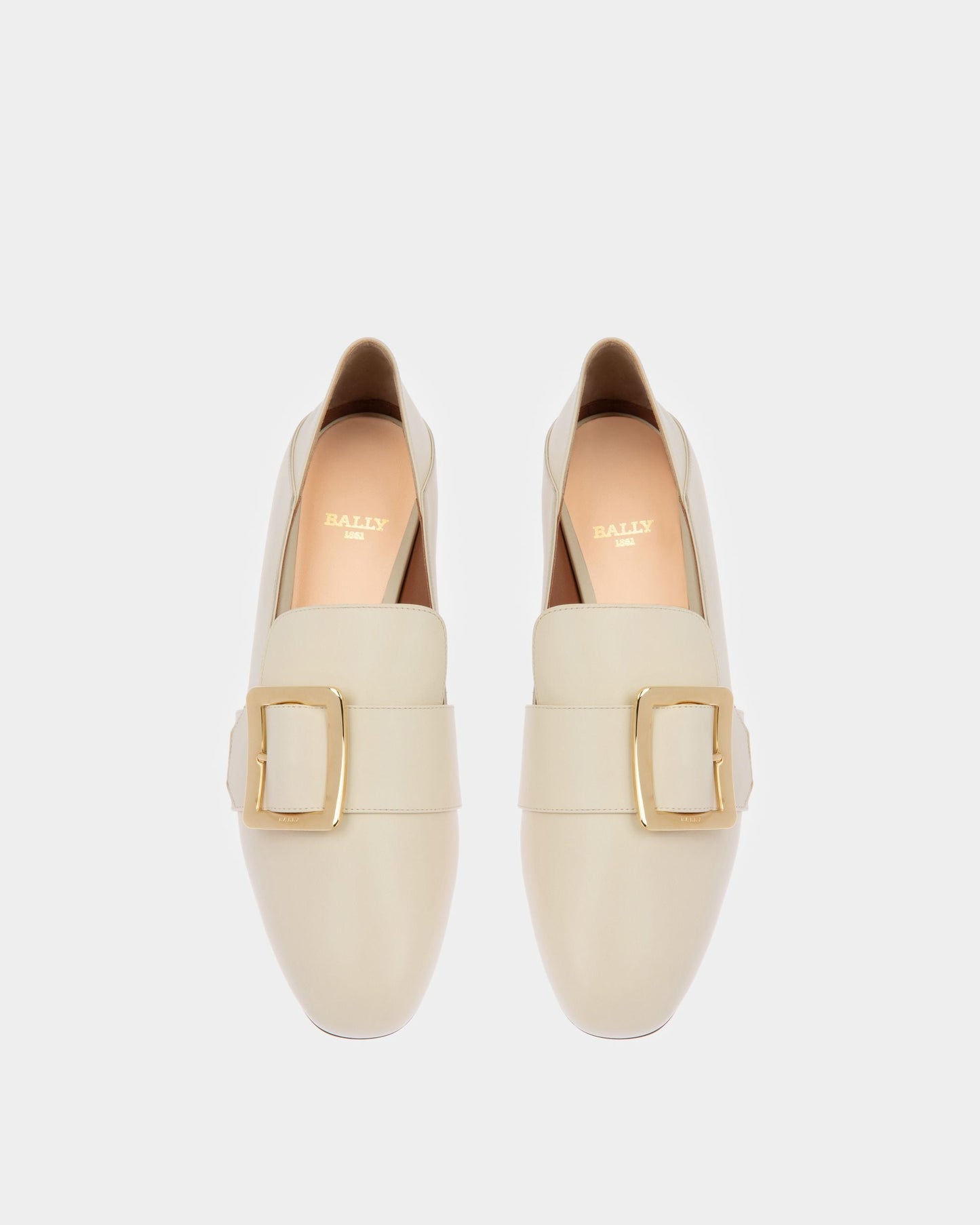 Janelle Women's Calf Leather Slipper In Bone