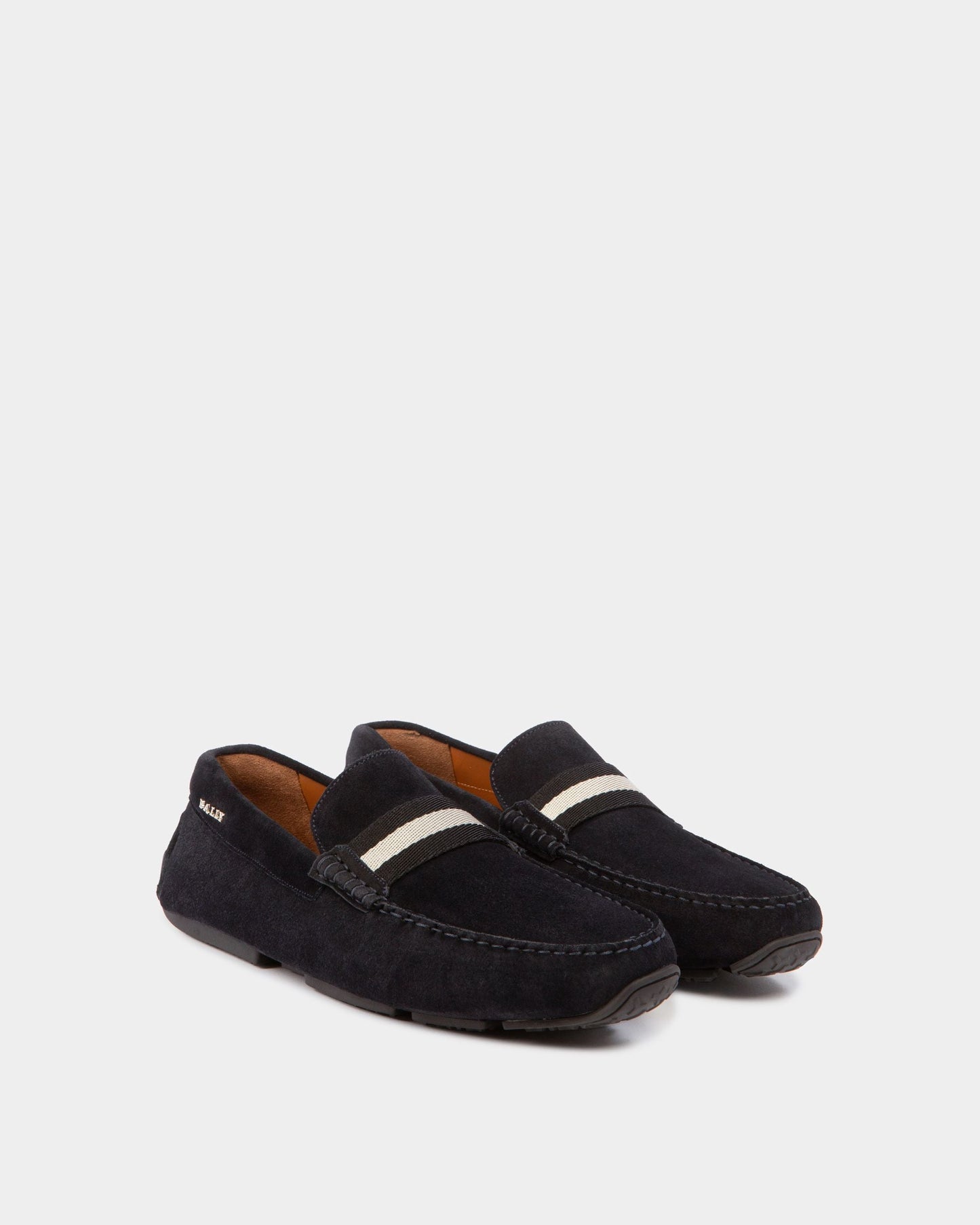 Pearce Leather Drivers In Navy