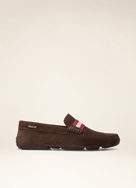 Pilot Driver in Brown Suede