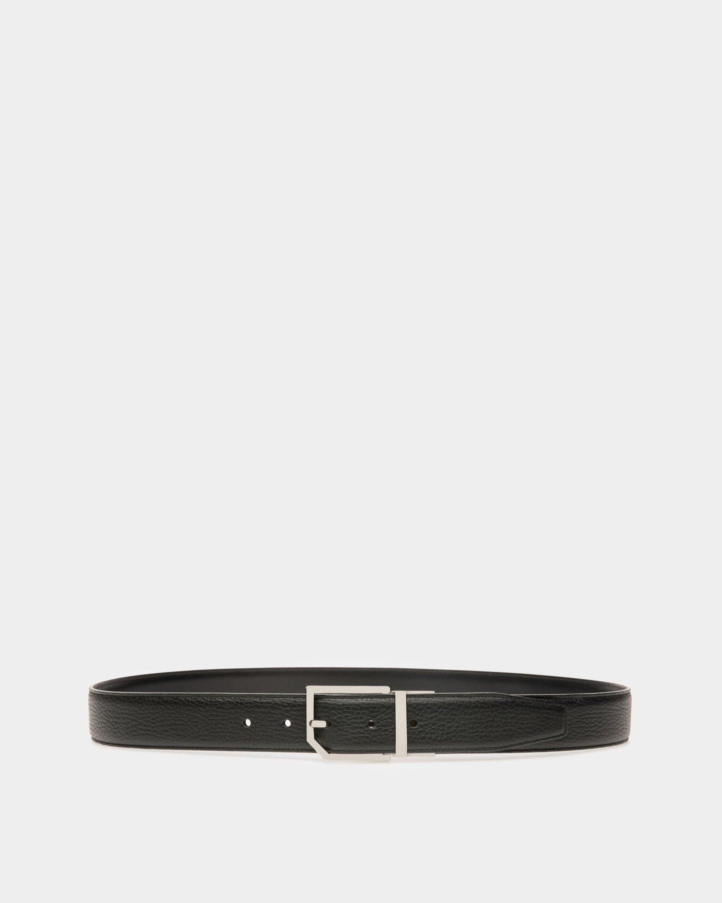 Charlton Leather Adjustable & Reversible 35mm Belt In Black