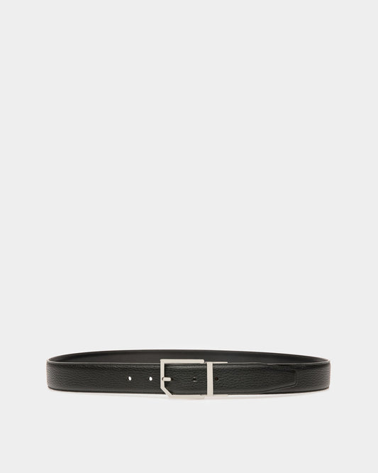 Charlton Leather Adjustable & Reversible 35mm Belt In Black