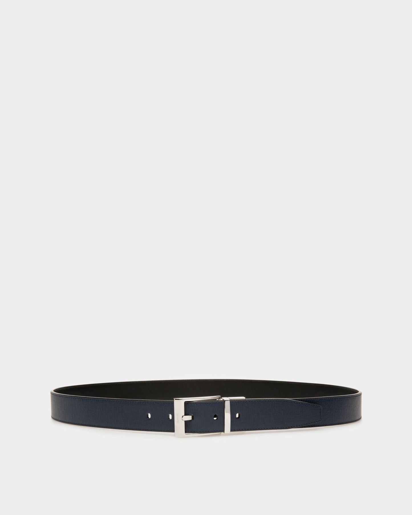 Shiff Leather 35mm Belt In Navy & Black