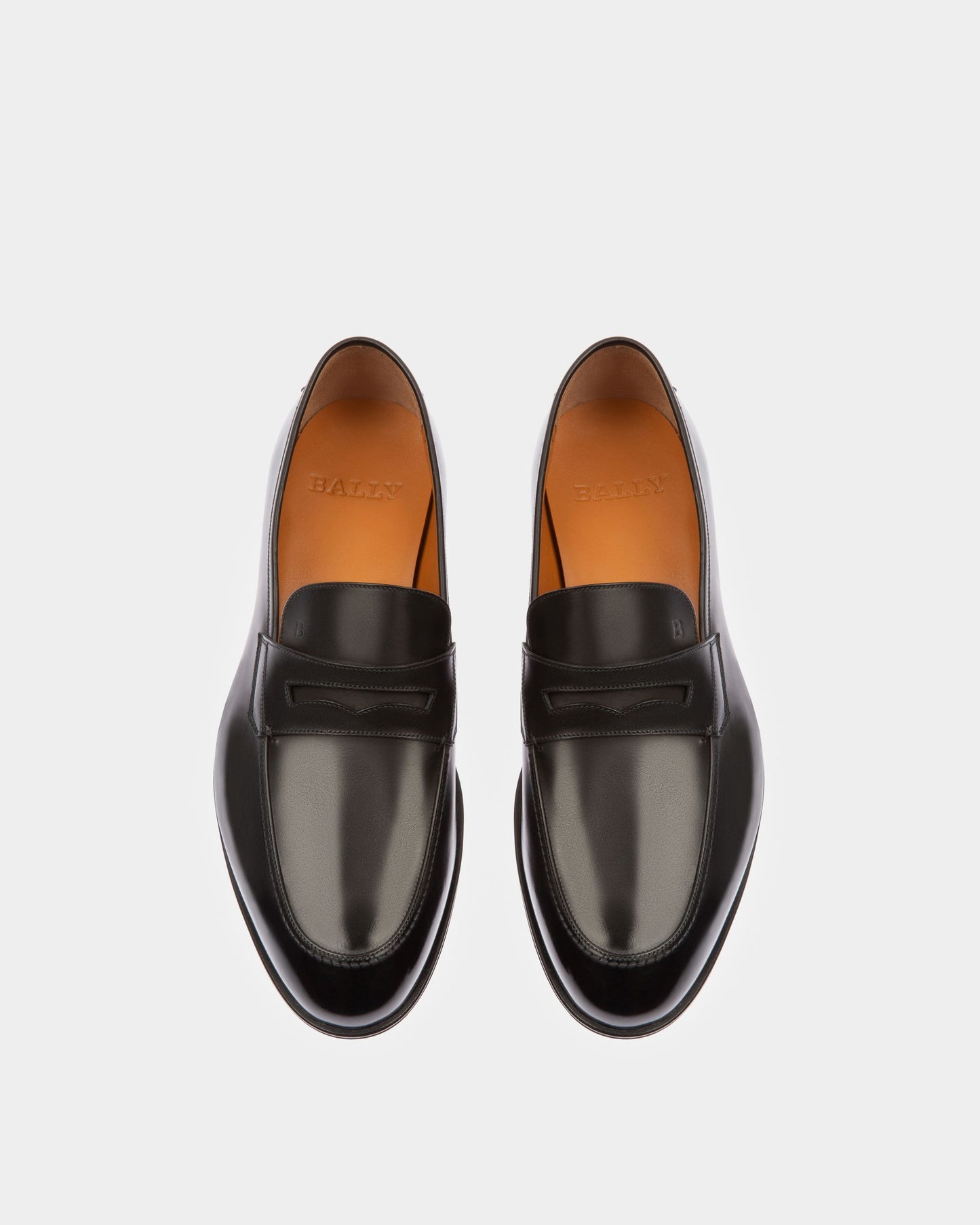 Webb Men's Calf Leather Penny Loafer In Black