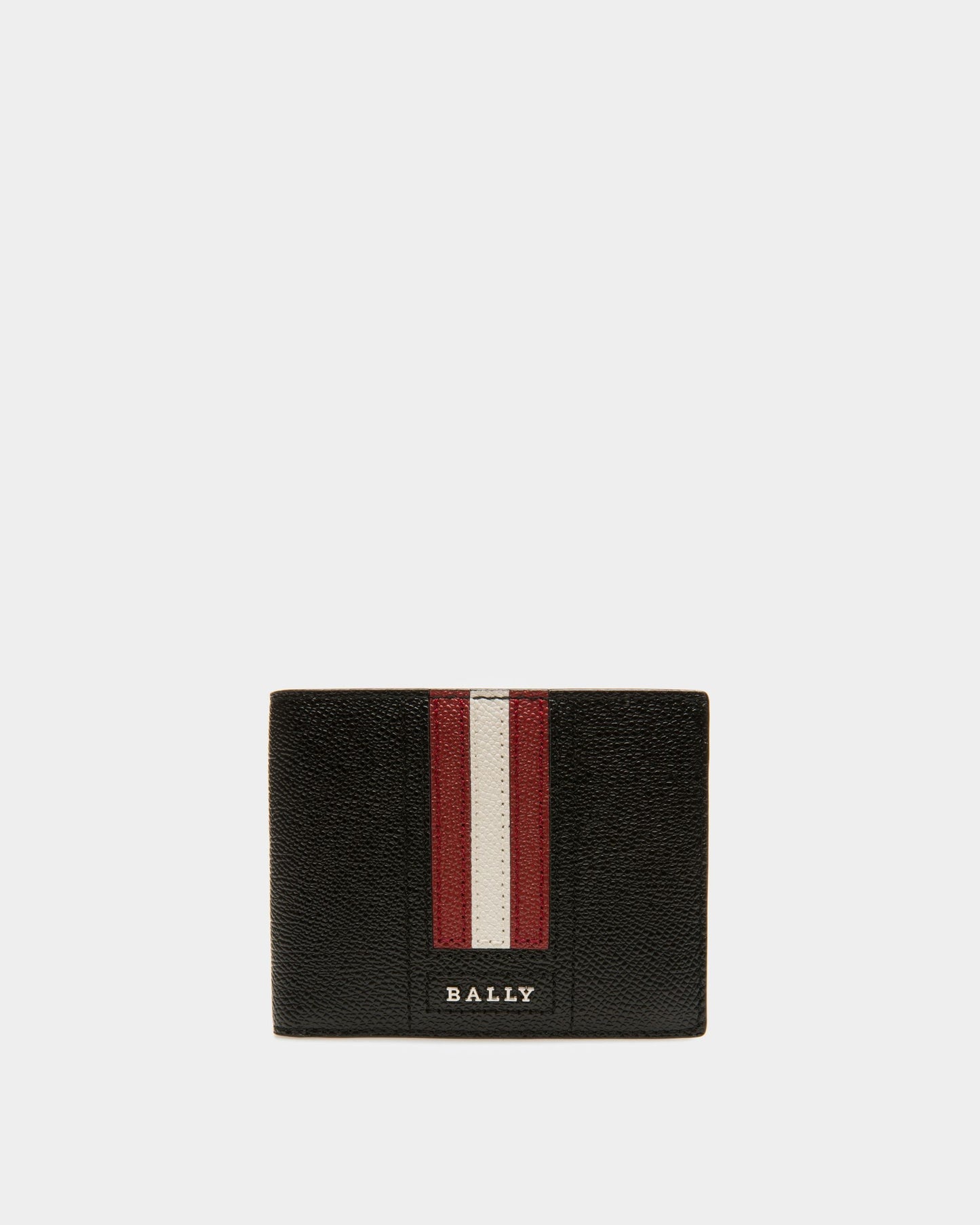 Lettering Wallet In Black Leather