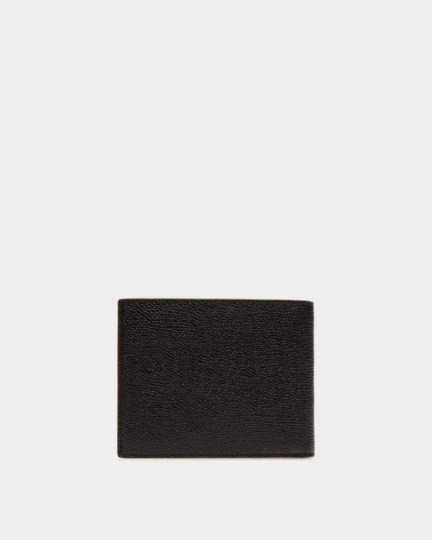 Lettering Wallet In Black Leather