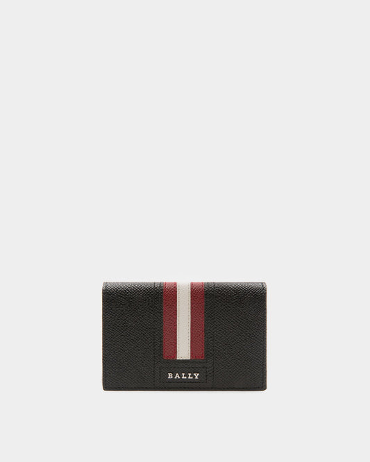 Tyke Leather Card Holder In Black