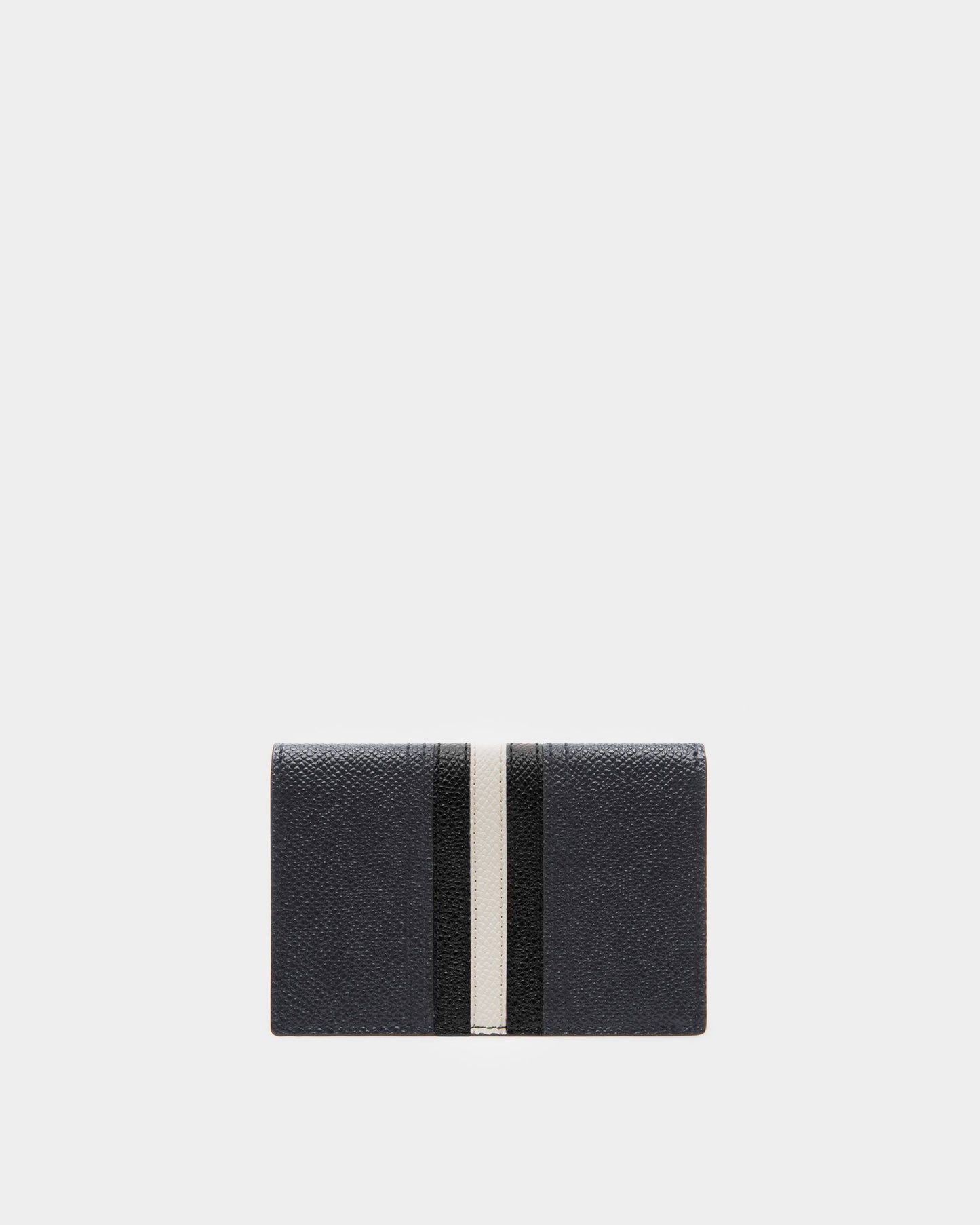 Tyke Leather Card Holder In Navy