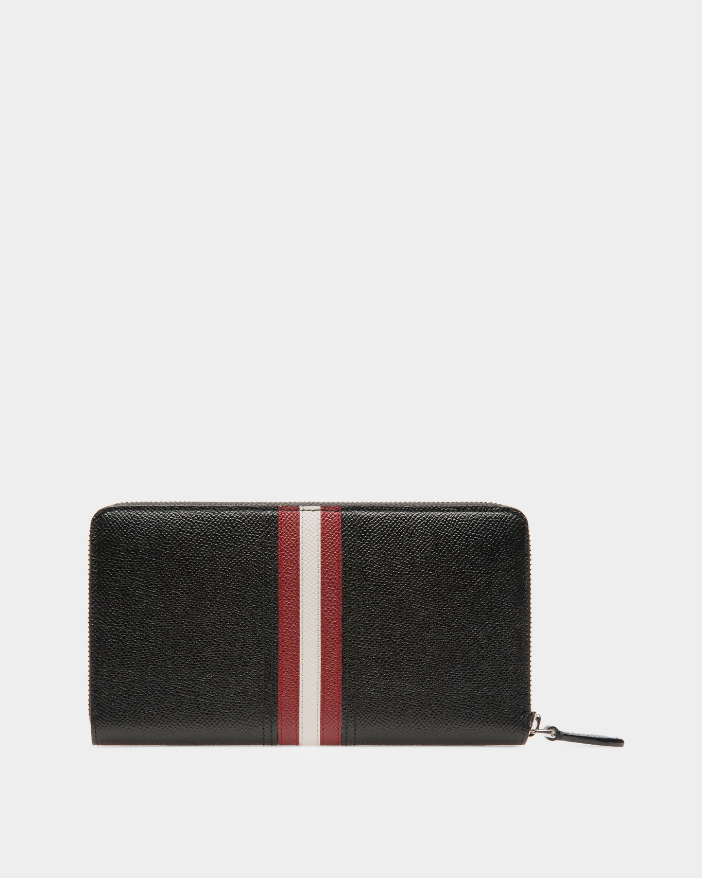 Telen Leather Travel Wallet In Black