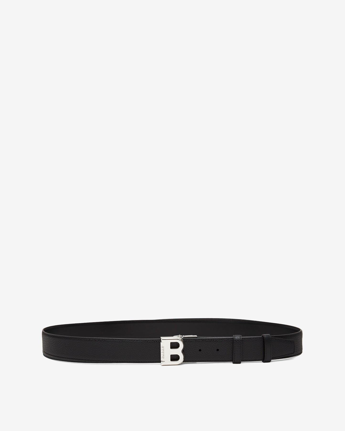 Reversible And Adjustable Belt in Black Leather