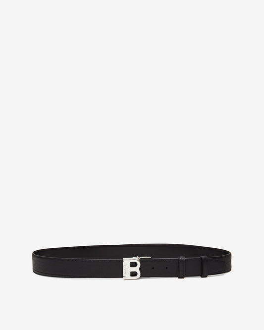Reversible And Adjustable Belt in Black Leather