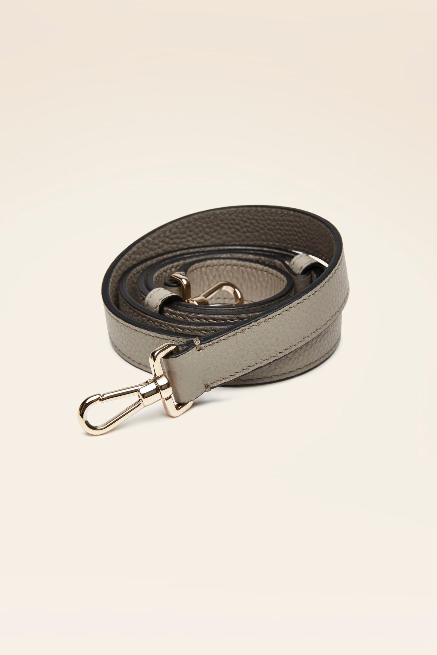 Women's Grey Leather Bucket Bag