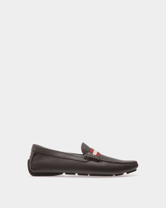 Driver In Grey Grained Leather