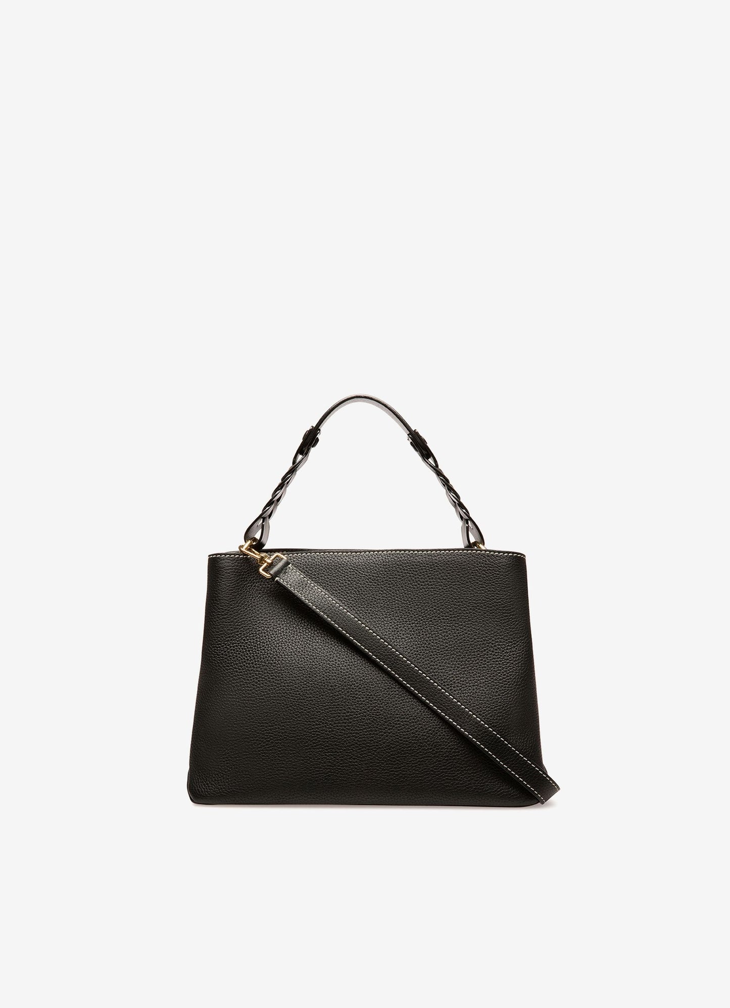 Lucyle Leather Shoulder Bag In Black