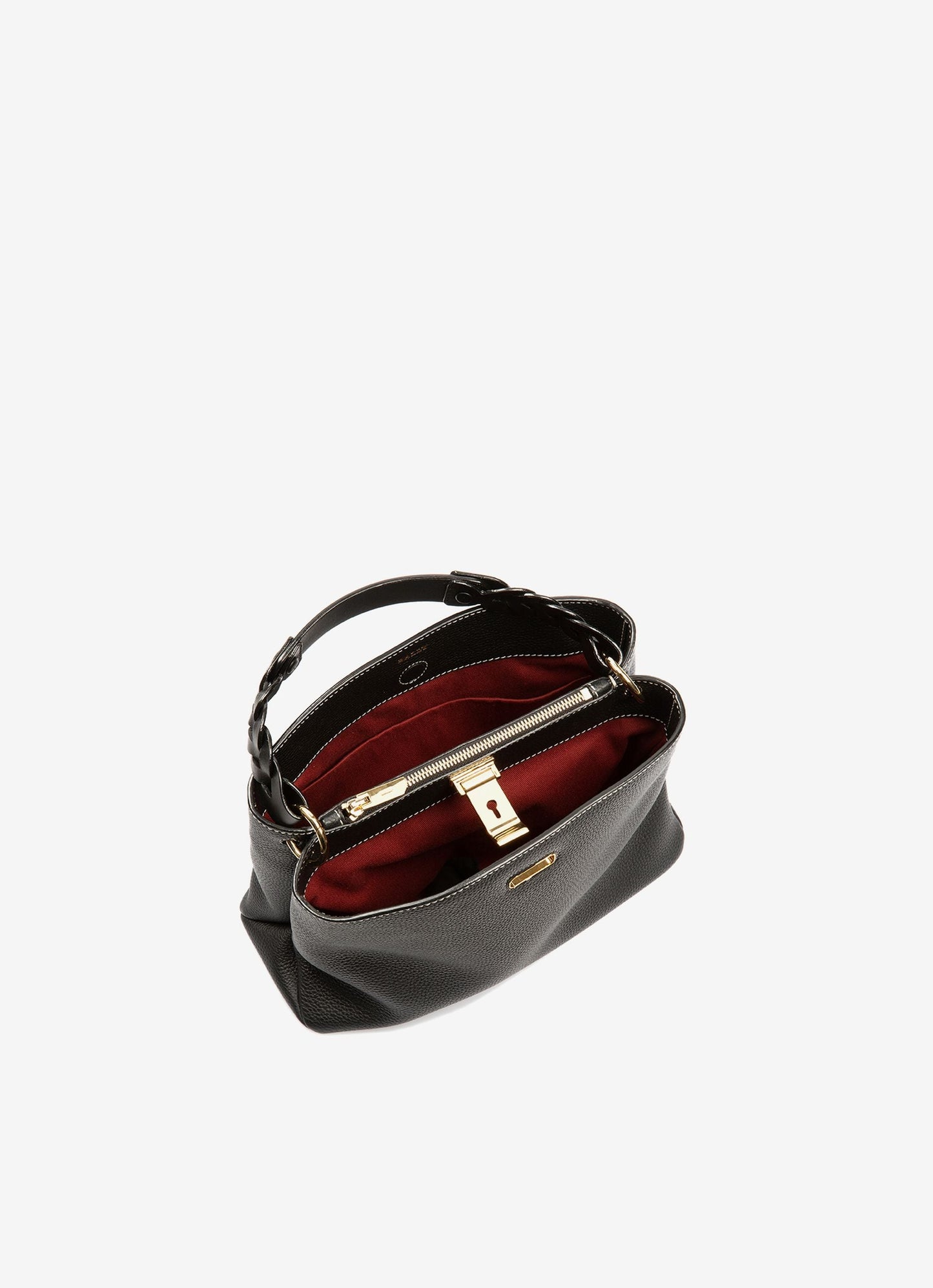 Lucyle Leather Shoulder Bag In Black