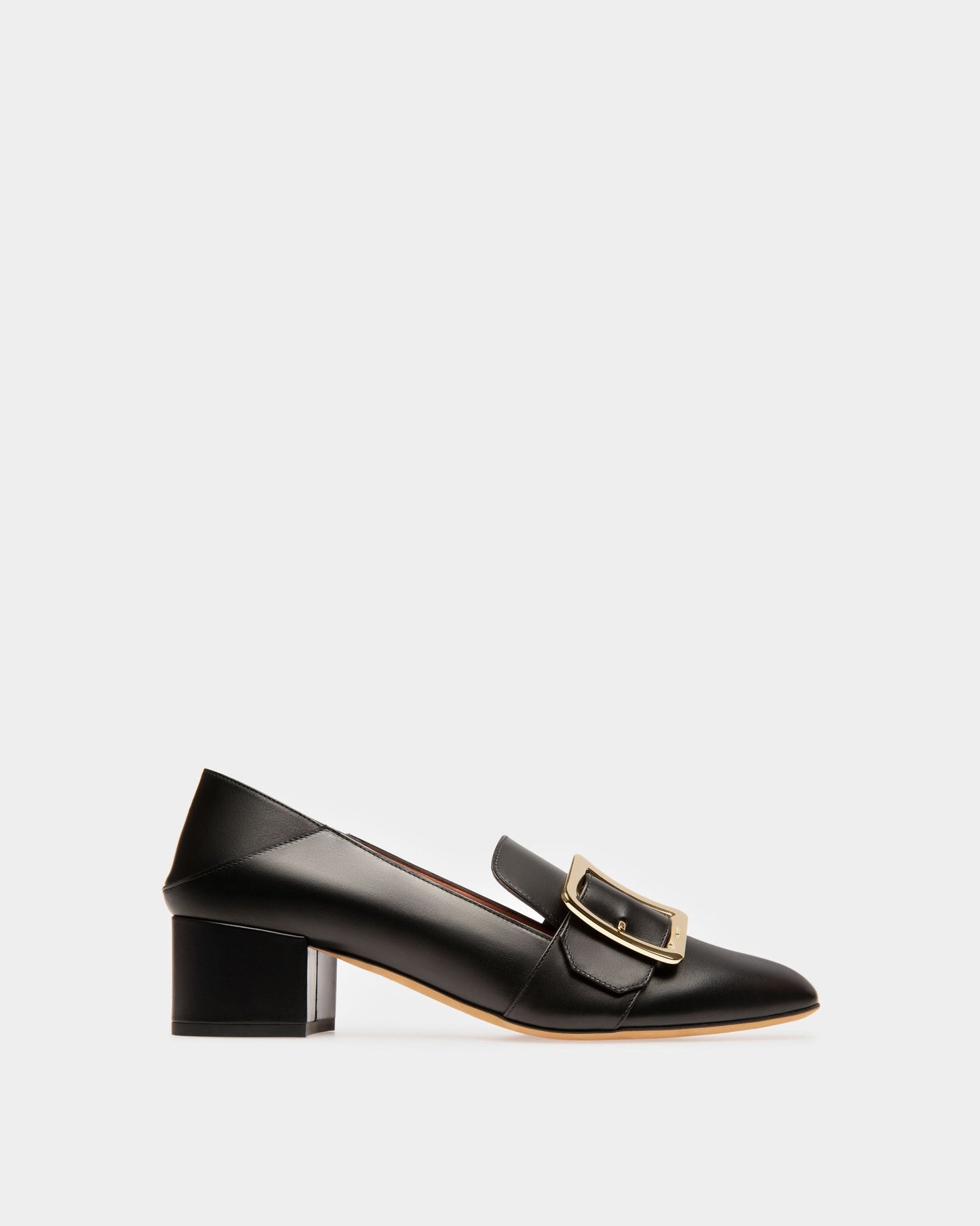 Janelle Women's Calf Leather Pump With 40Mm Heel In Black