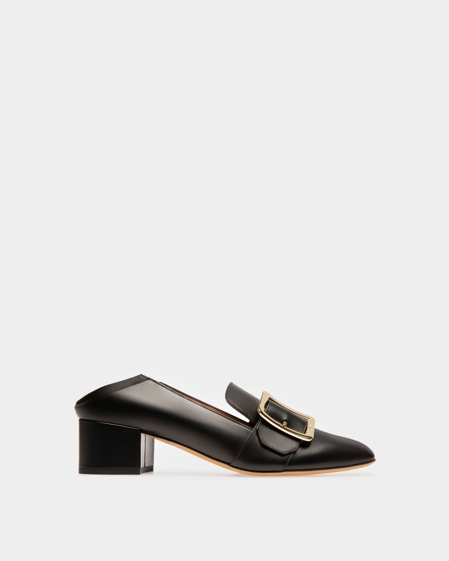 Janelle Women's Calf Leather Pump With 40Mm Heel In Black