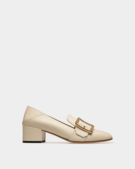 Janelle Leather Pumps In Bone