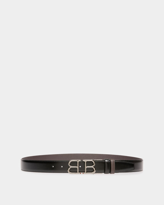 Britt Leather 35mm Belt In Black & Brown