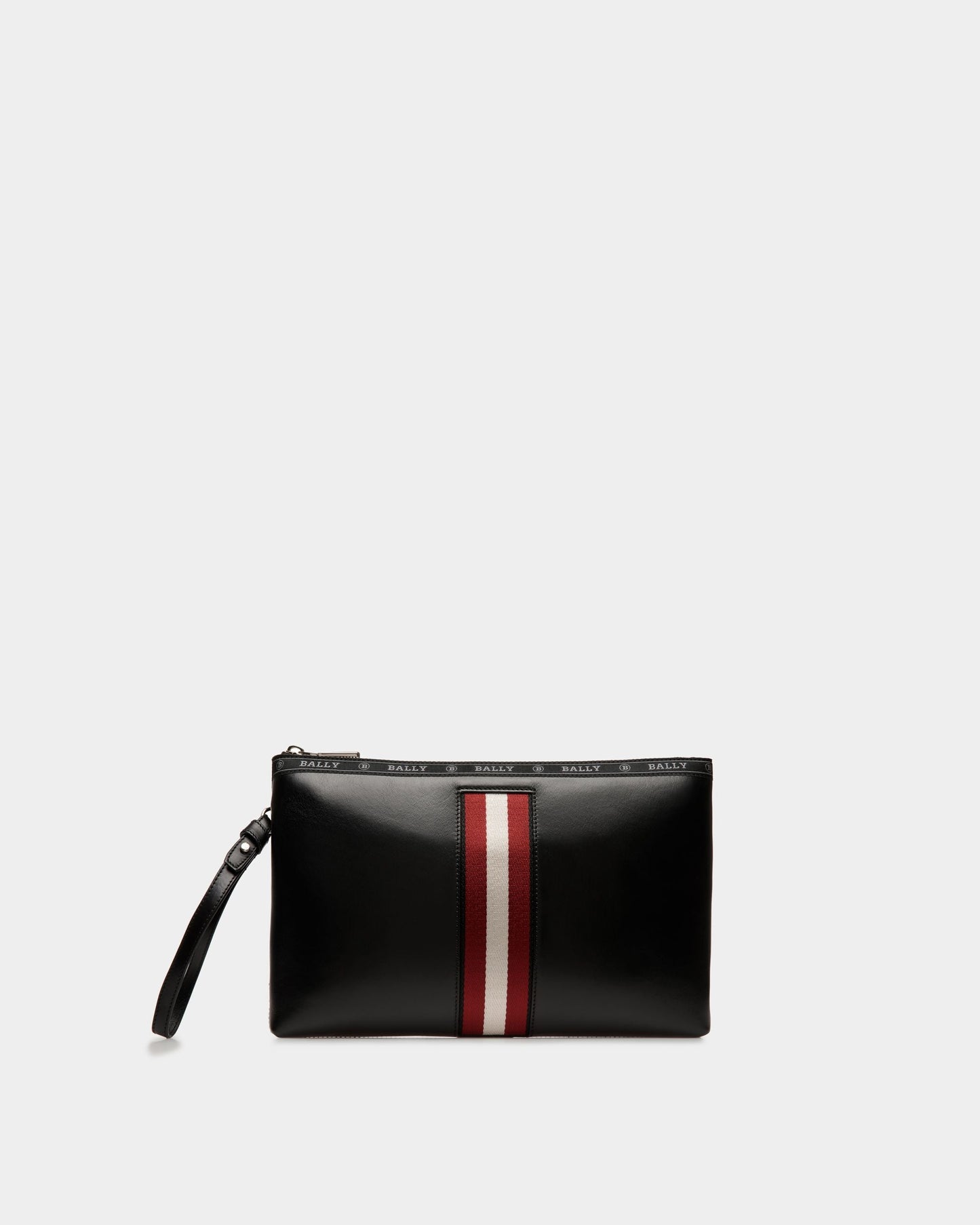 Hartland | Men's Clutch Bag | Black Leather | Bally | Still Life Front
