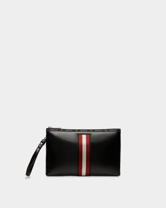 Hartland | Men's Clutch Bag | Black Leather | Bally | Still Life Front
