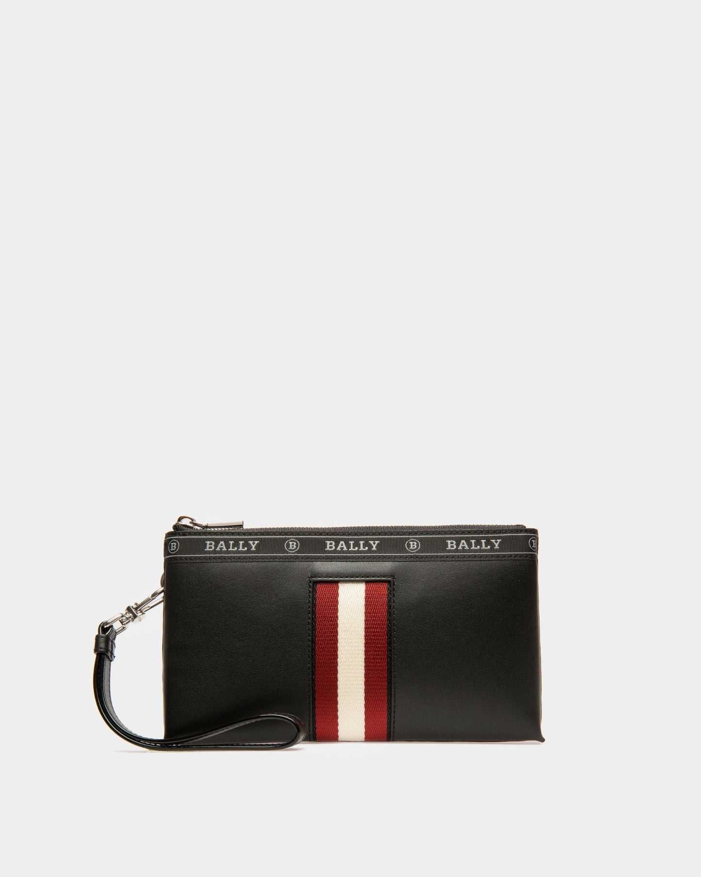 Beryer Leather Phone Wallet In Black