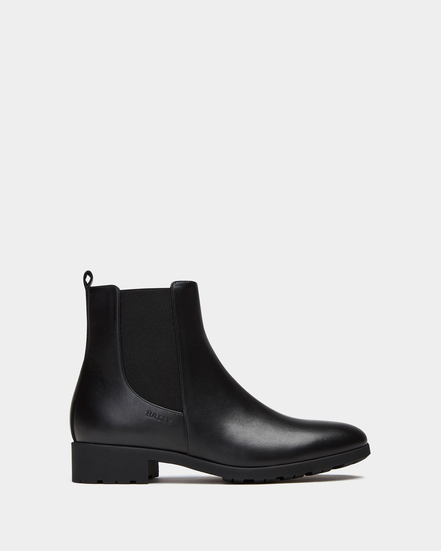 Bootie in Black Leather