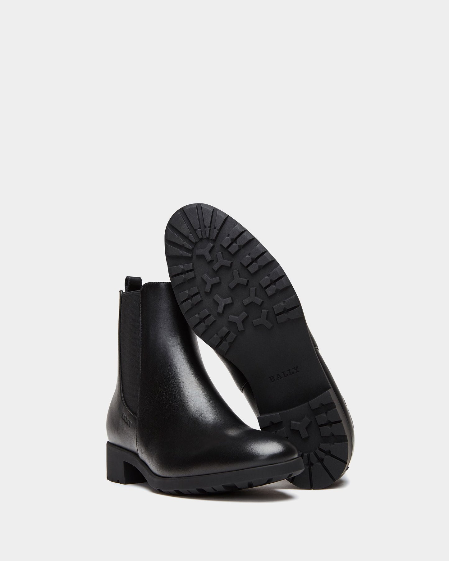Bootie in Black Leather
