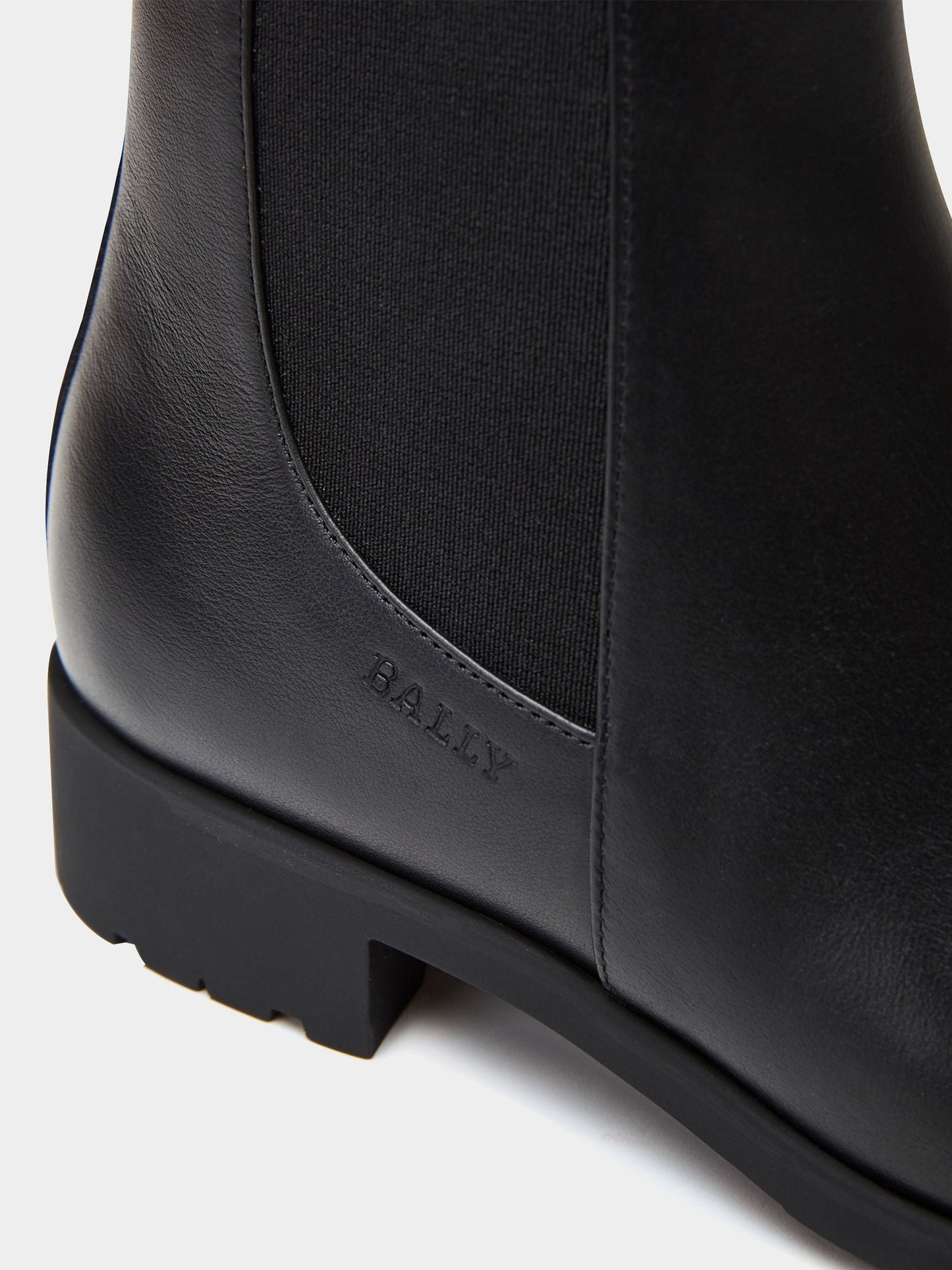 Bootie in Black Leather