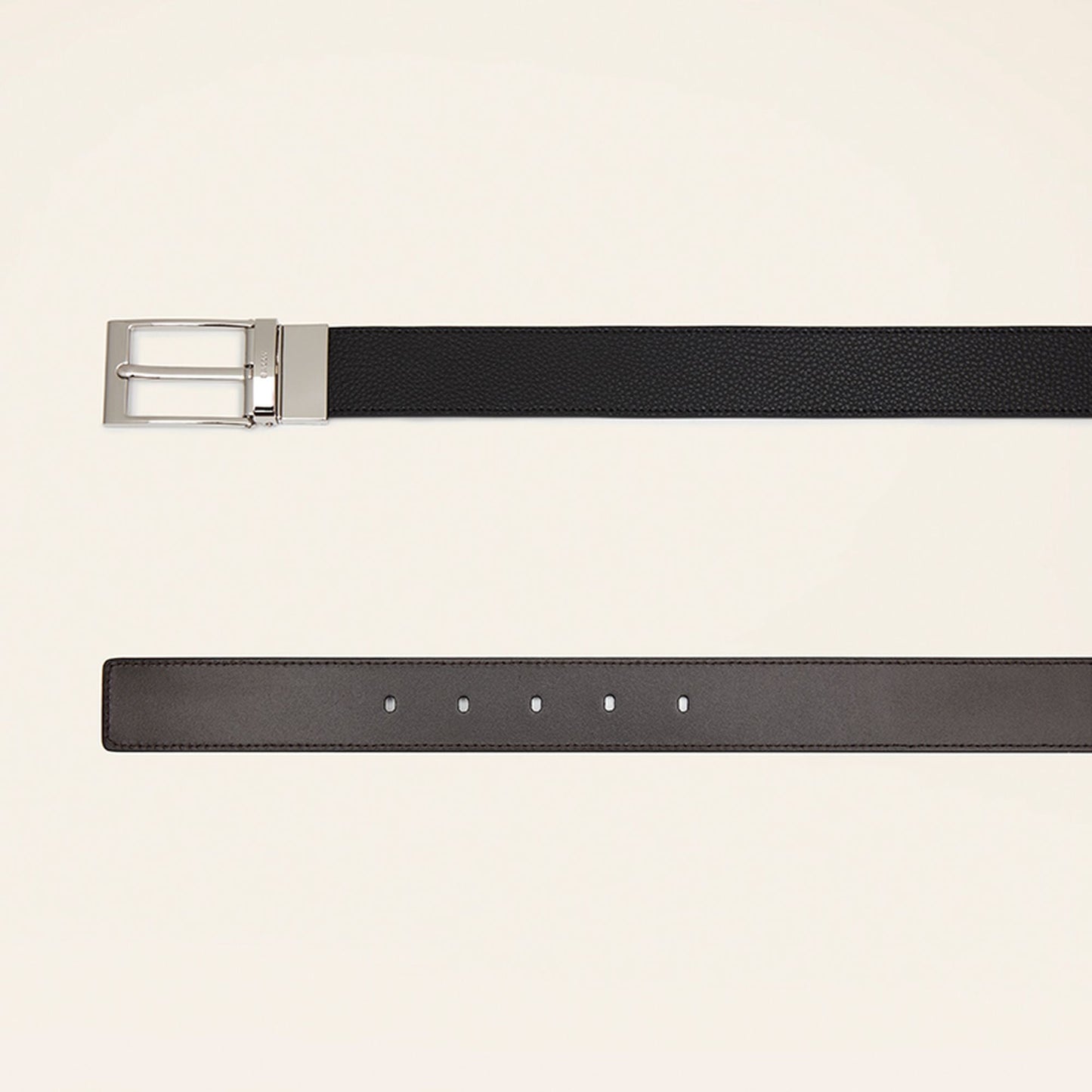 Men's Black Leather Belt