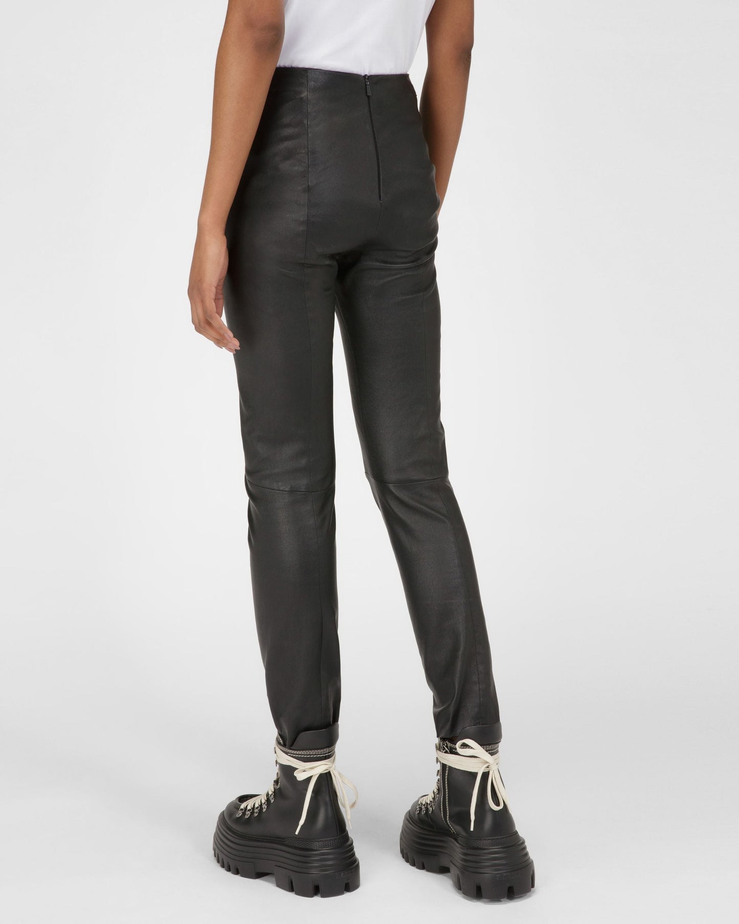 Nappa Leather Leggings In Black