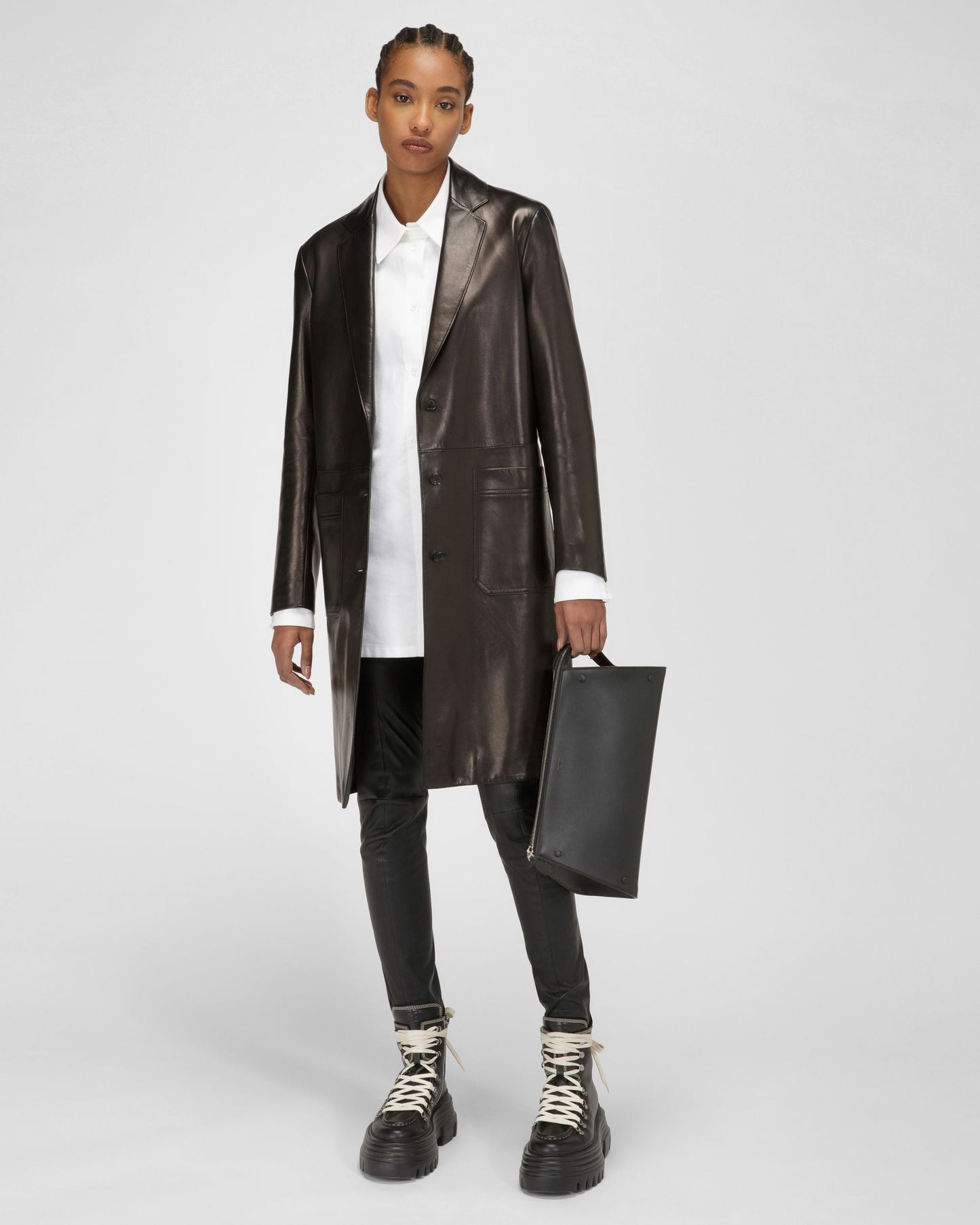 Nappa Leather Leggings In Black