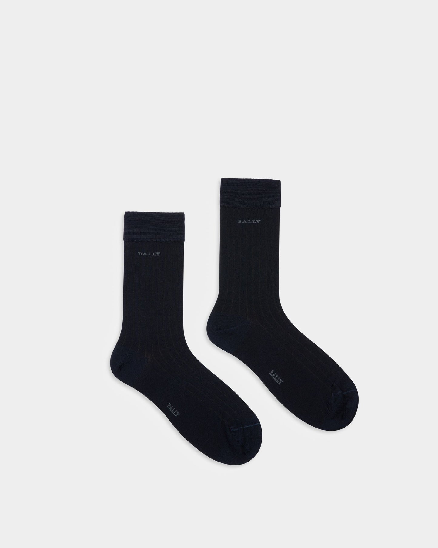 Cotton Mix Socks In Navy