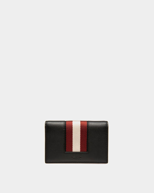 Balee Leather Business Card Holder In Black