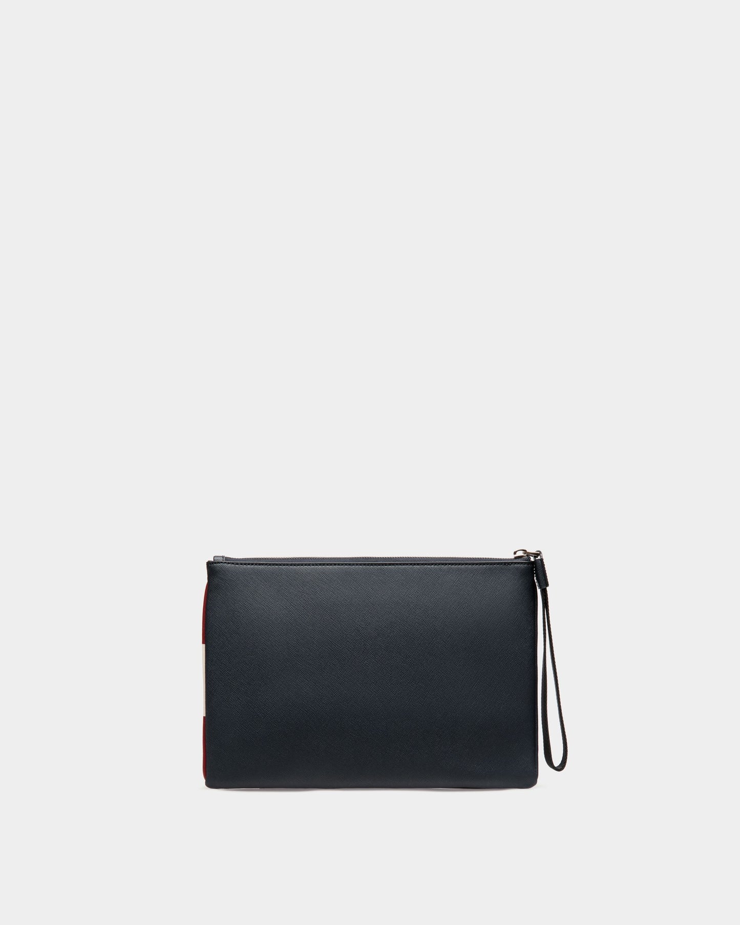 Clutch in Blue Embossed Leather