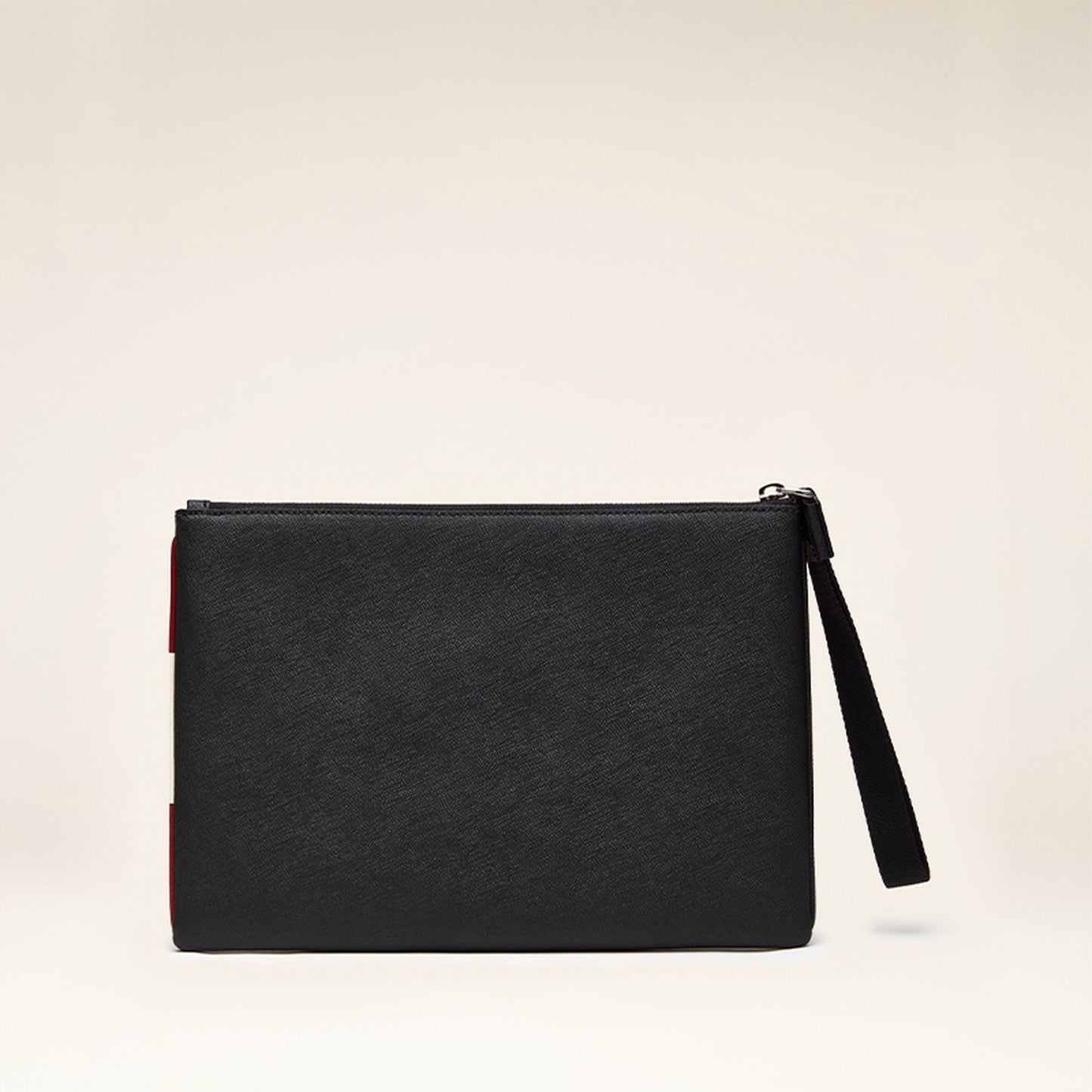 Men's Black Leather Casual Clutch